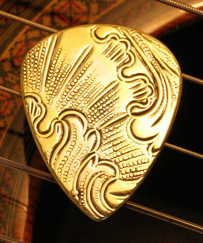 Master Artisan Brass Metal Guitar Pick